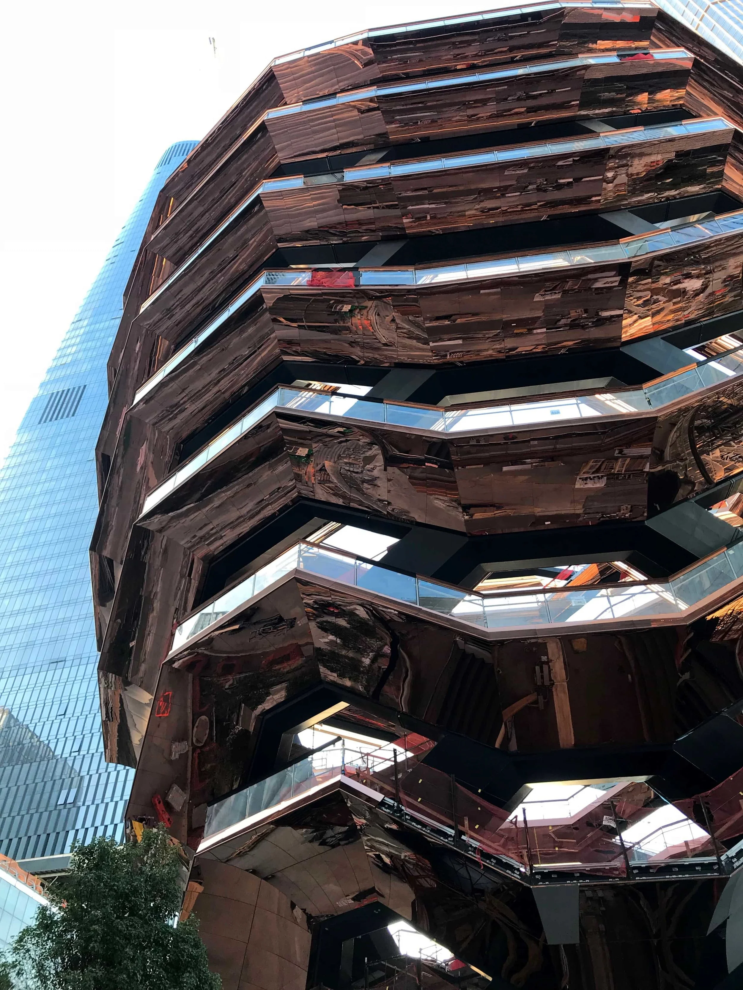 The Vessel travelled 15 days by ship, from Italy to Manhattan, then to be assembled on site piece by piece... 