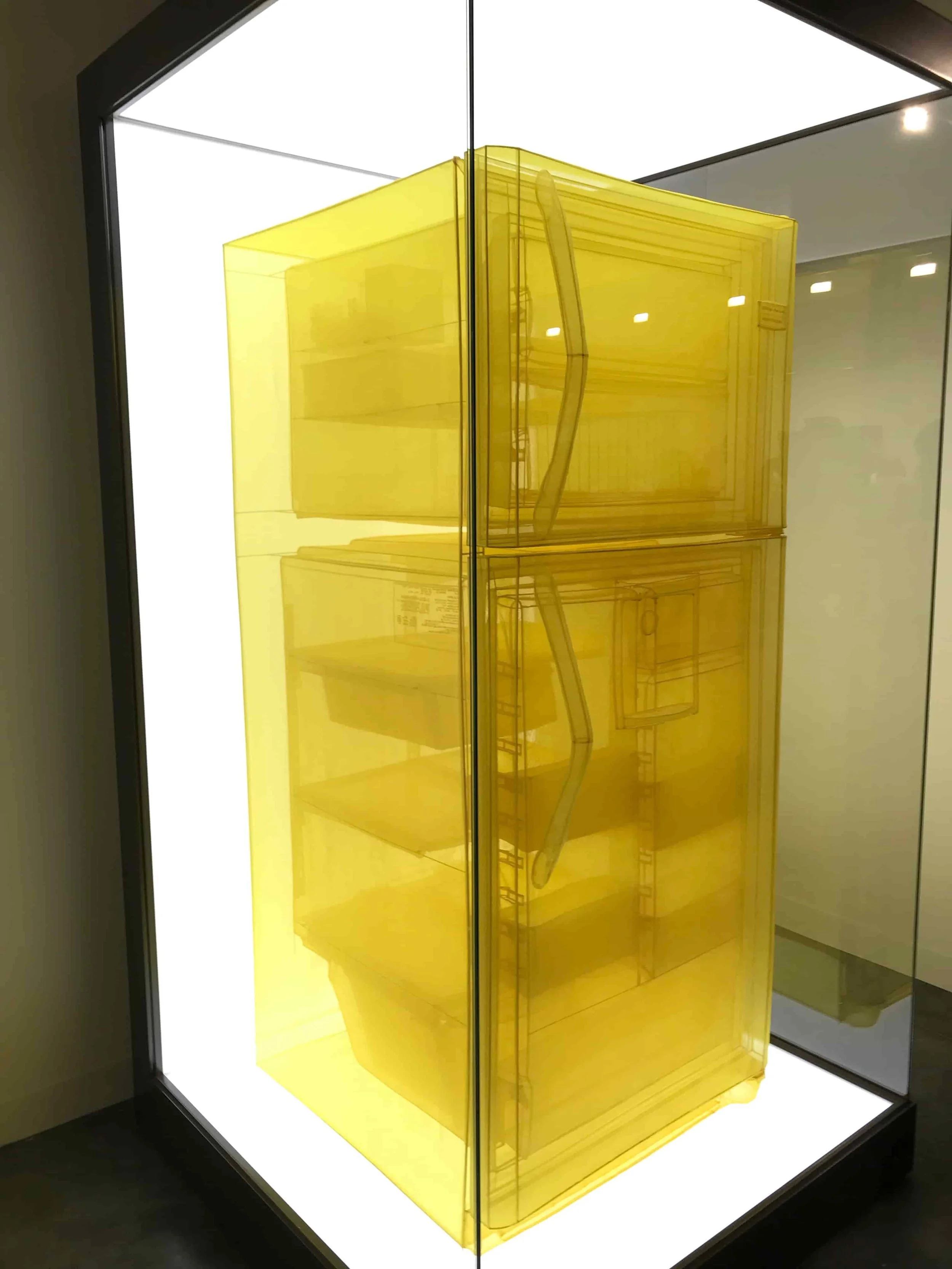 Do-ho Suh's Yellow Refrigerator presented by Victoria Miro at Art Basel Miami Beach 2018