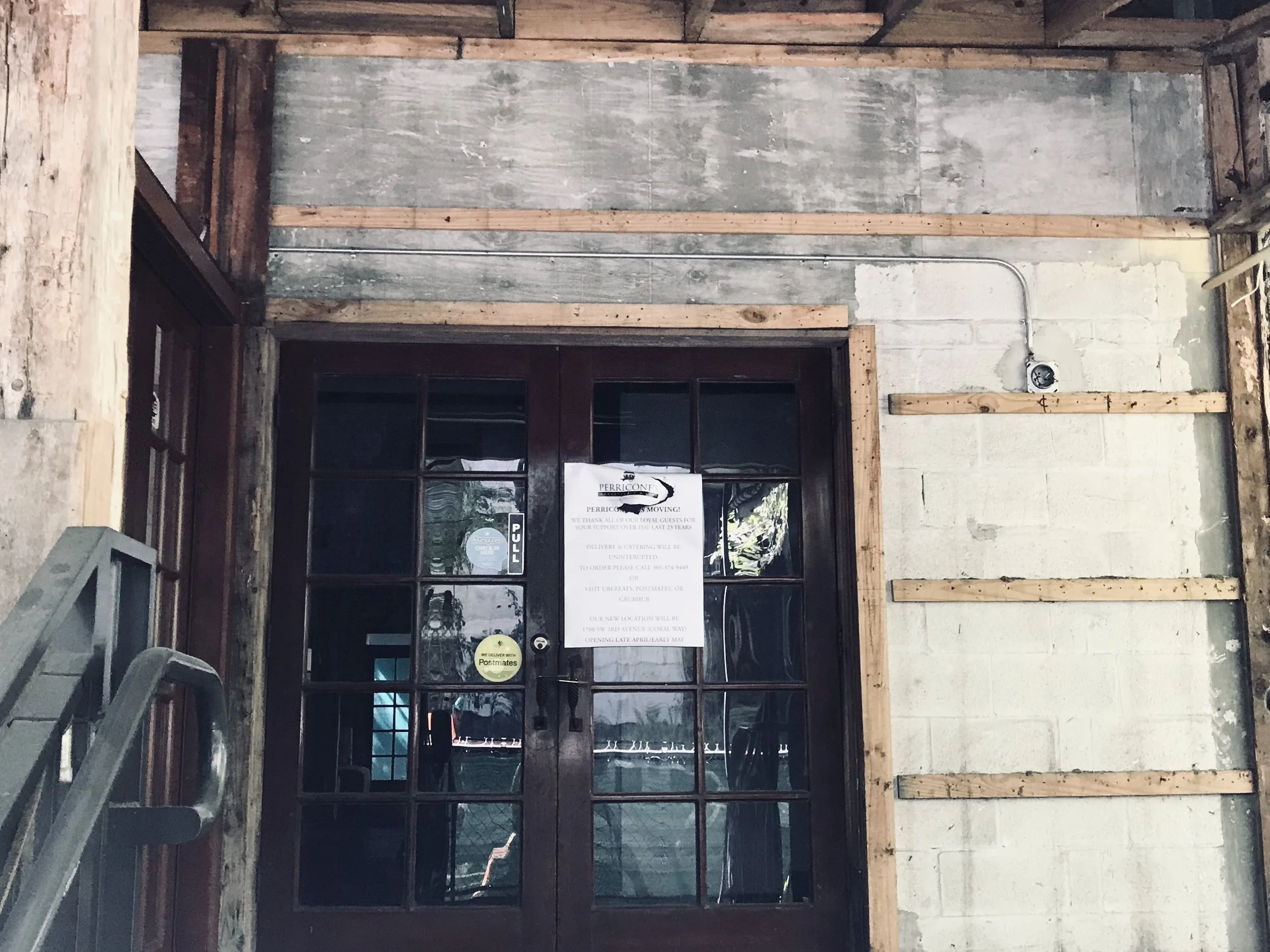 A simple notice on the front door marked the end of more than two decades at one of Brickell's most recognizable restaurants.