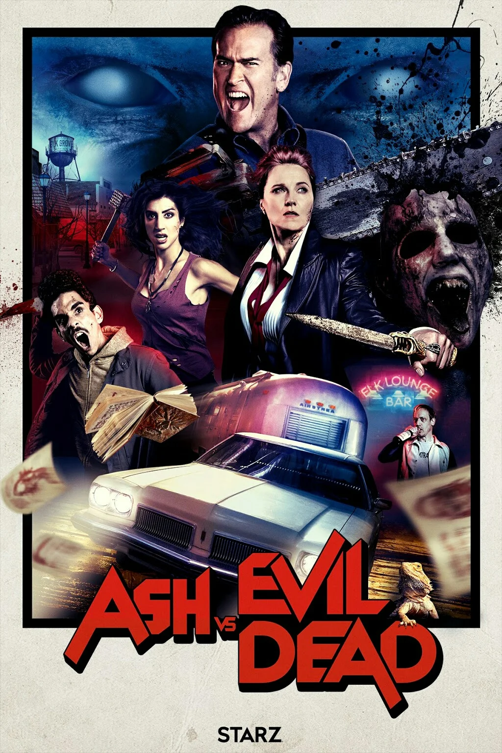 Appropriately amazing new poster to celebrate the upcoming season of Ash's continued battle vs evil (dead).
