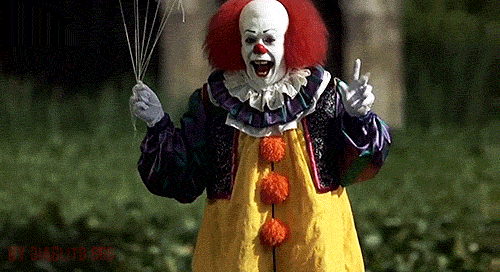 IF YOU HAPPEN TO SEE THIS CLOWN BECKONING TO YOU - RUN AND CALL THE POLICE
