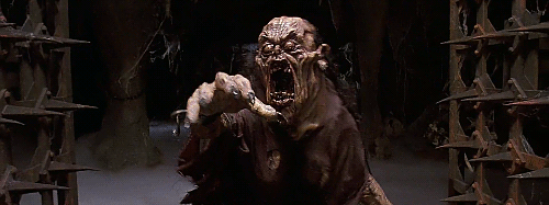 The hag herself is wonderfully designed, inspiring fear and panic each time she shows up - definitely the stuff of nightmares, I'm pretty sure this is where, "Nope" was originated from.