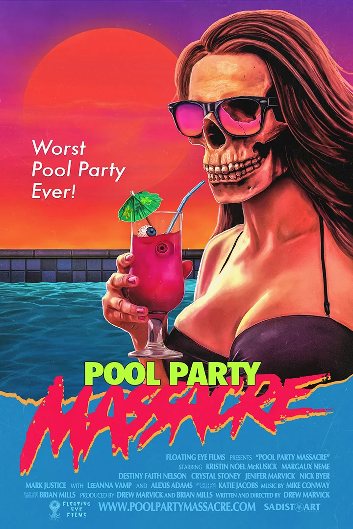 Blair Winthorpe, a high-maintenance young socialite, is having a pool party while her parents are out of town. What should have been a relaxing summer day spent tanning for the girls quickly becomes a blood soaked nightmare when an unknown guest crashes the party. He finds a garage full of dangerous toys and gets to work stalking and dismembering them one by one.