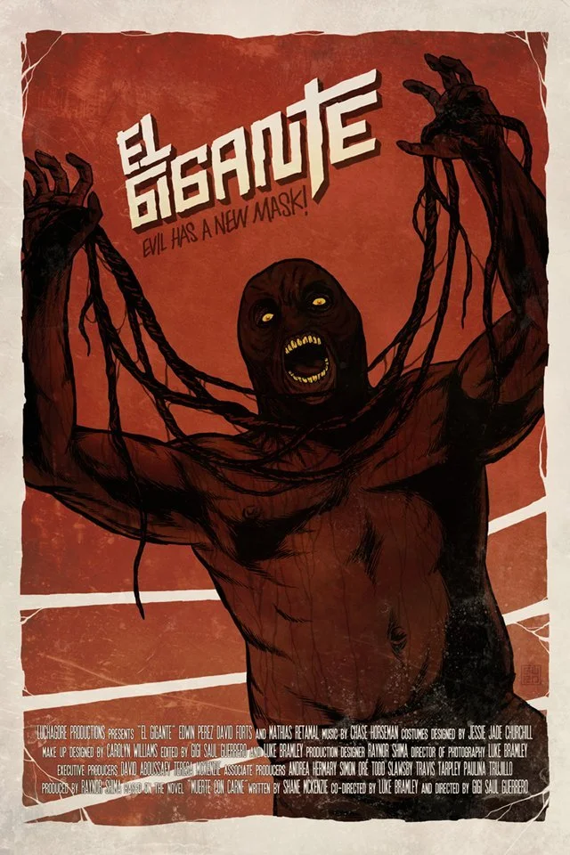 EVIL HAS A NEW MASK! After attempting to cross the US/Mexico border in search of a better life, Armando awakens in an unknown room, his body broken down and a Lucha Libre mask sewn into his neck.
