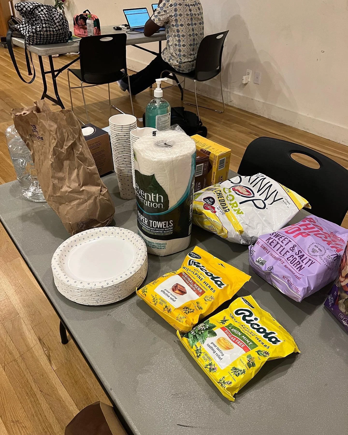 Altars, snacks, notebooks, and tablereads? Gotta be rehearsal for our latest reading! #blackgirlinparis🎶