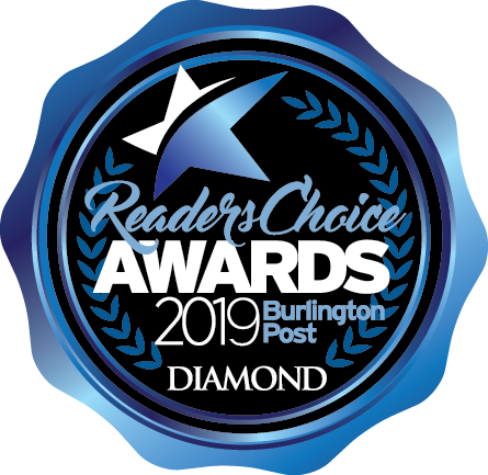 2019 Diamond Burlington Readers' Choice Award for Graphic Design