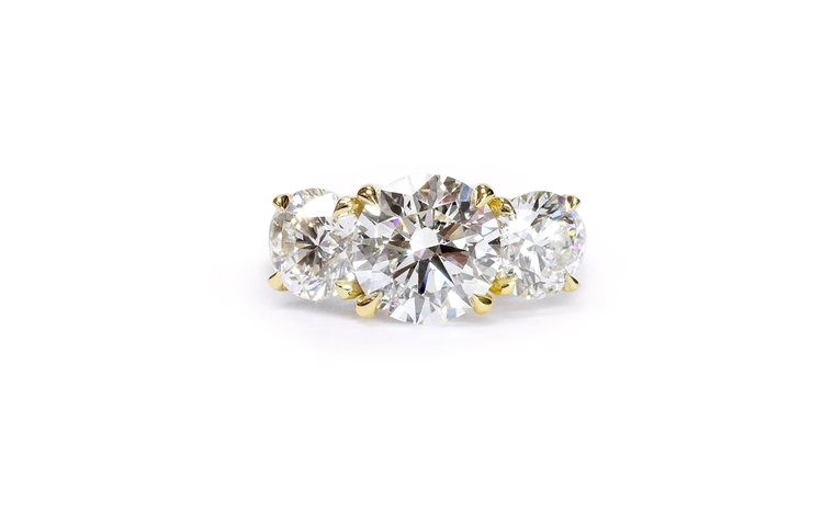 Round Brilliant Halo Engagement Ring 0.85 ct — J. Sampieri