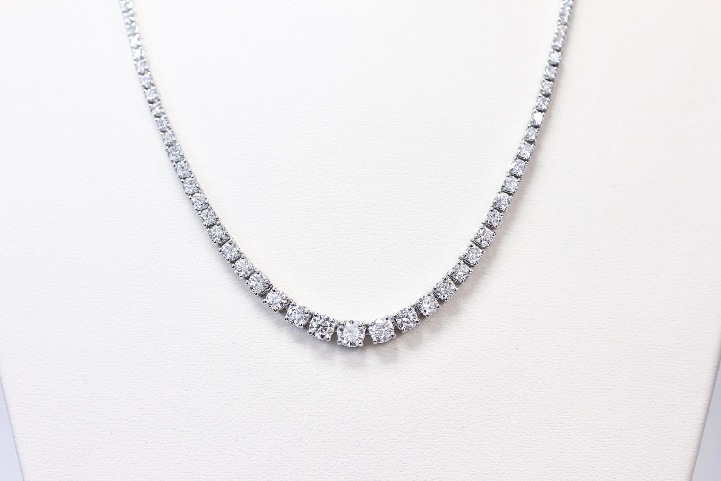 Four Prong Classic Tennis Necklace