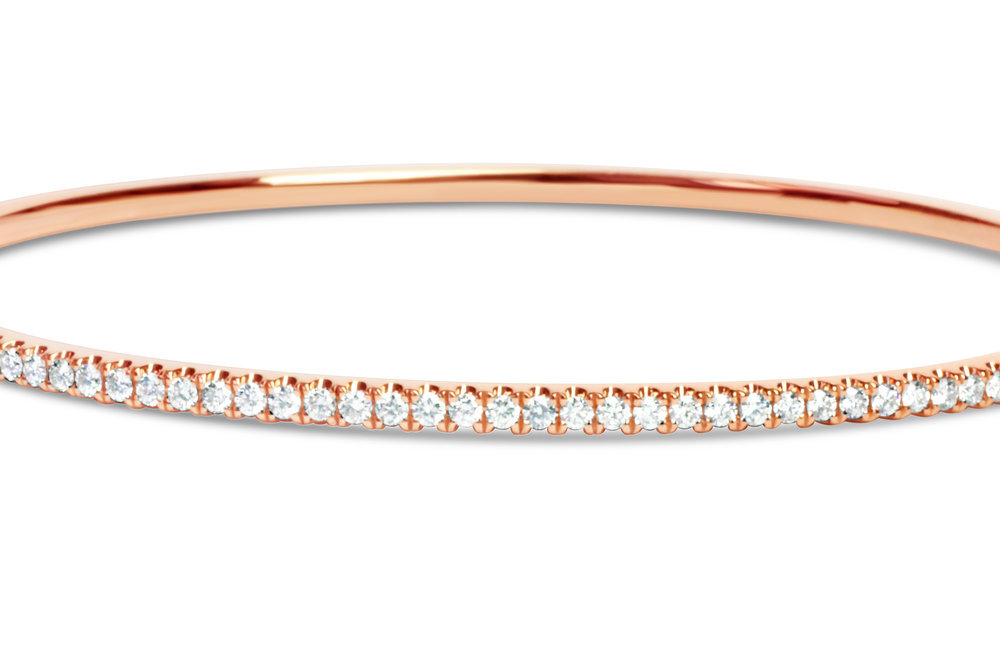 Levi Diamond Stack Bangle-Sm — Sampieri