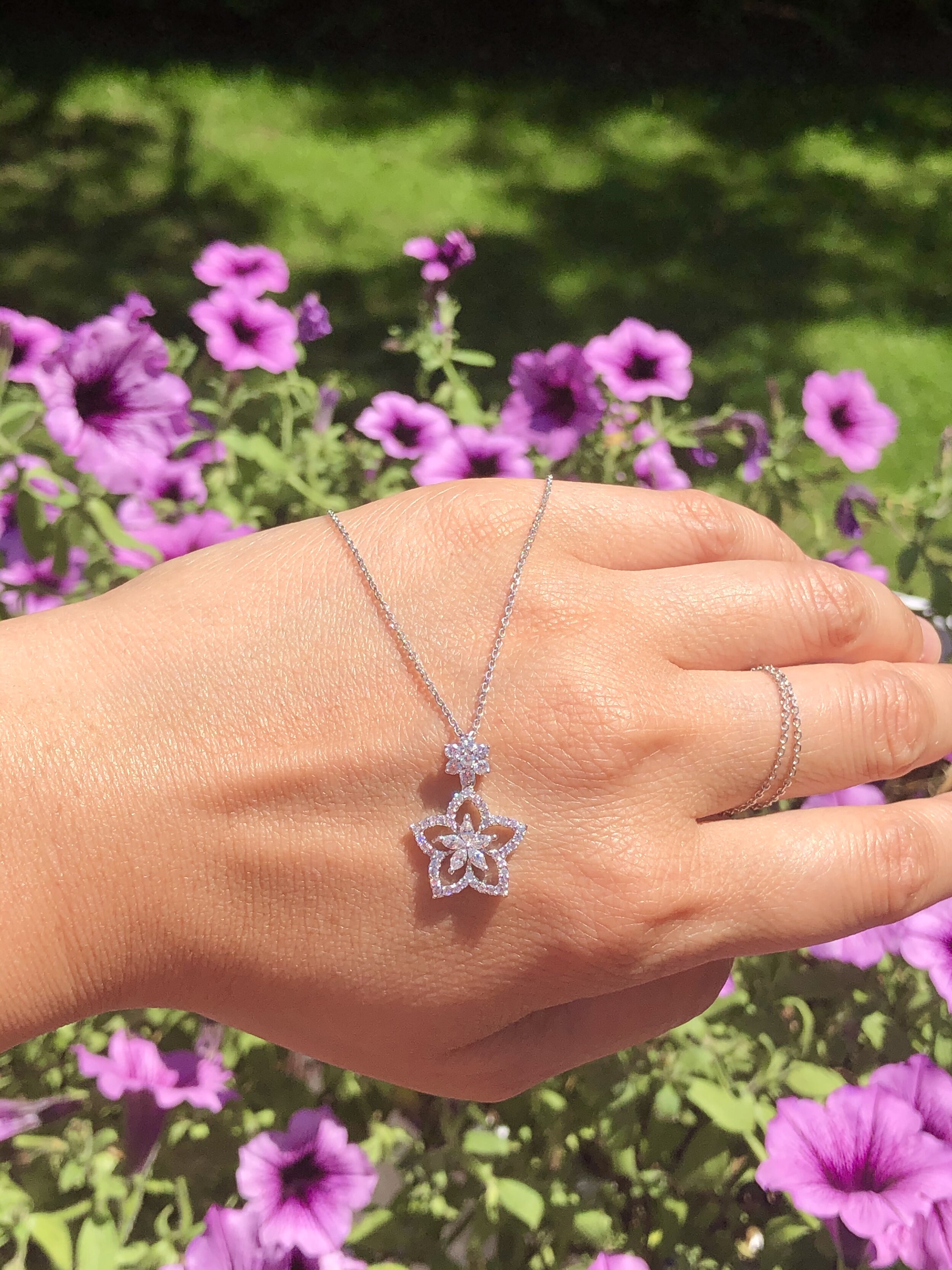 Dahlia Diamond Pendant