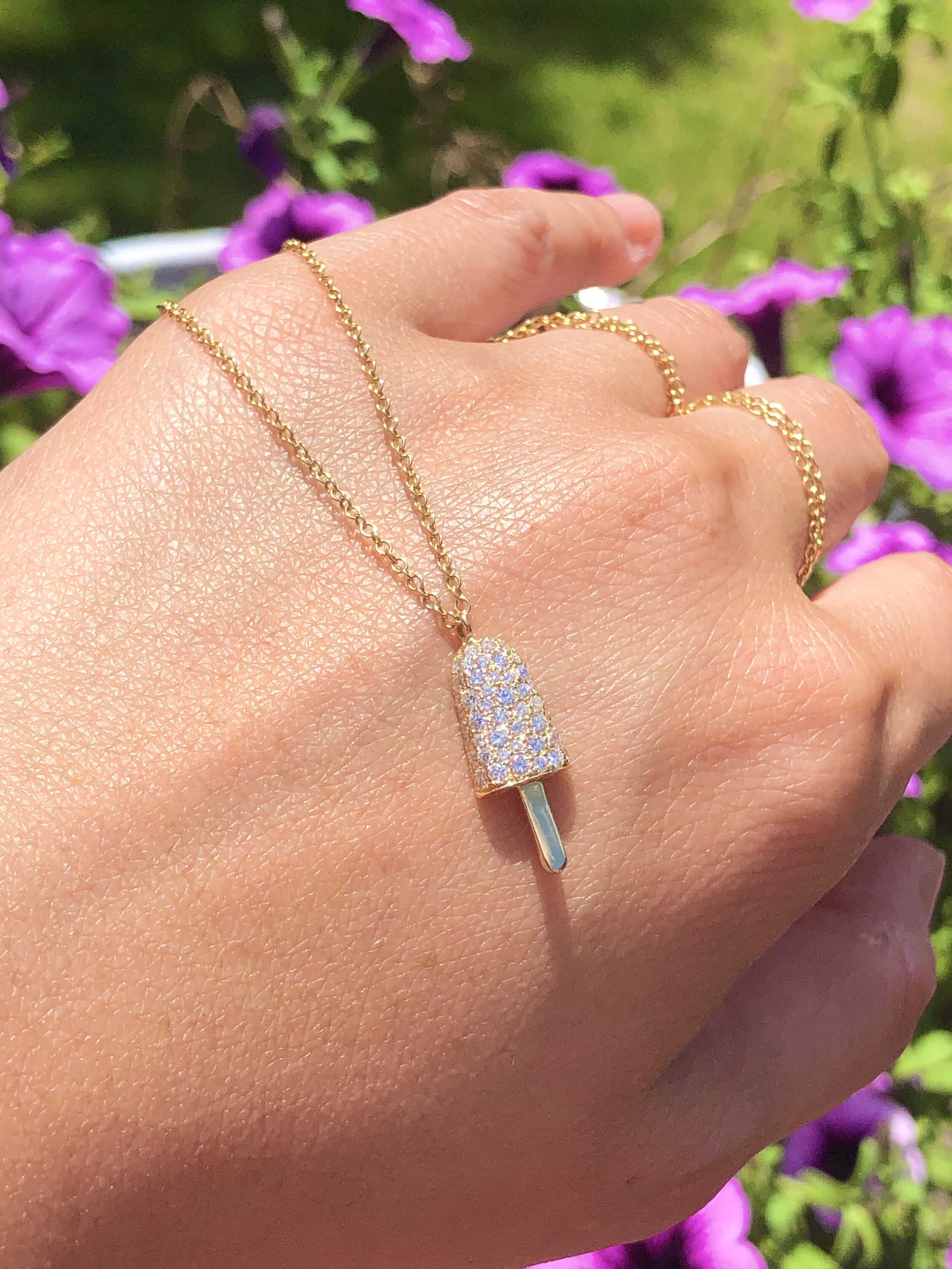 Popsicle Diamond Pendant 