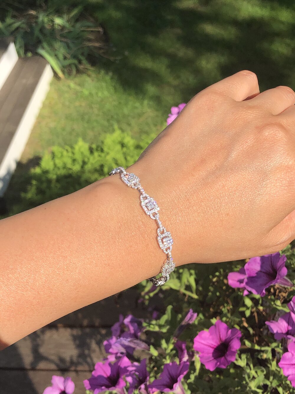 Isa diamond fancy diamond link bracelet — J. Sampieri