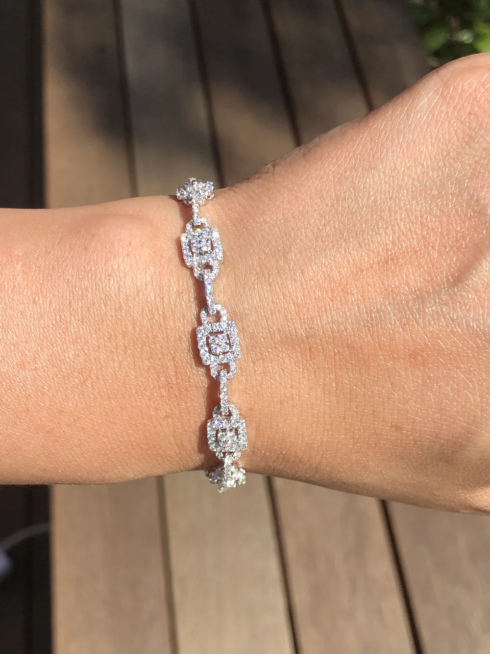 Isa diamond fancy diamond link bracelet — J. Sampieri