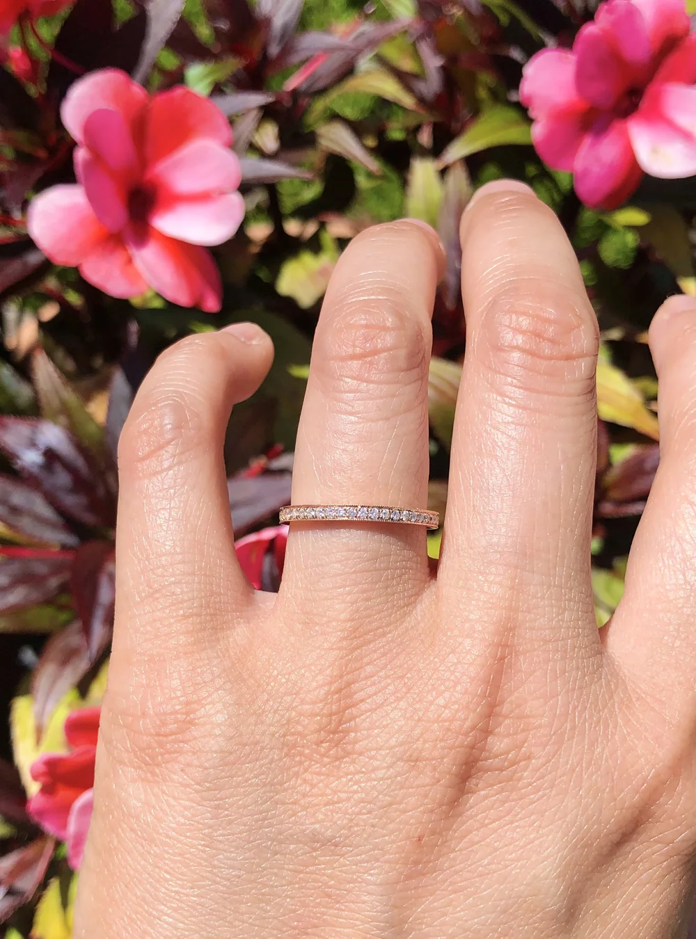 Blue Nile Rose Gold Milgrain Wedding Band Blue Nile Milgrain