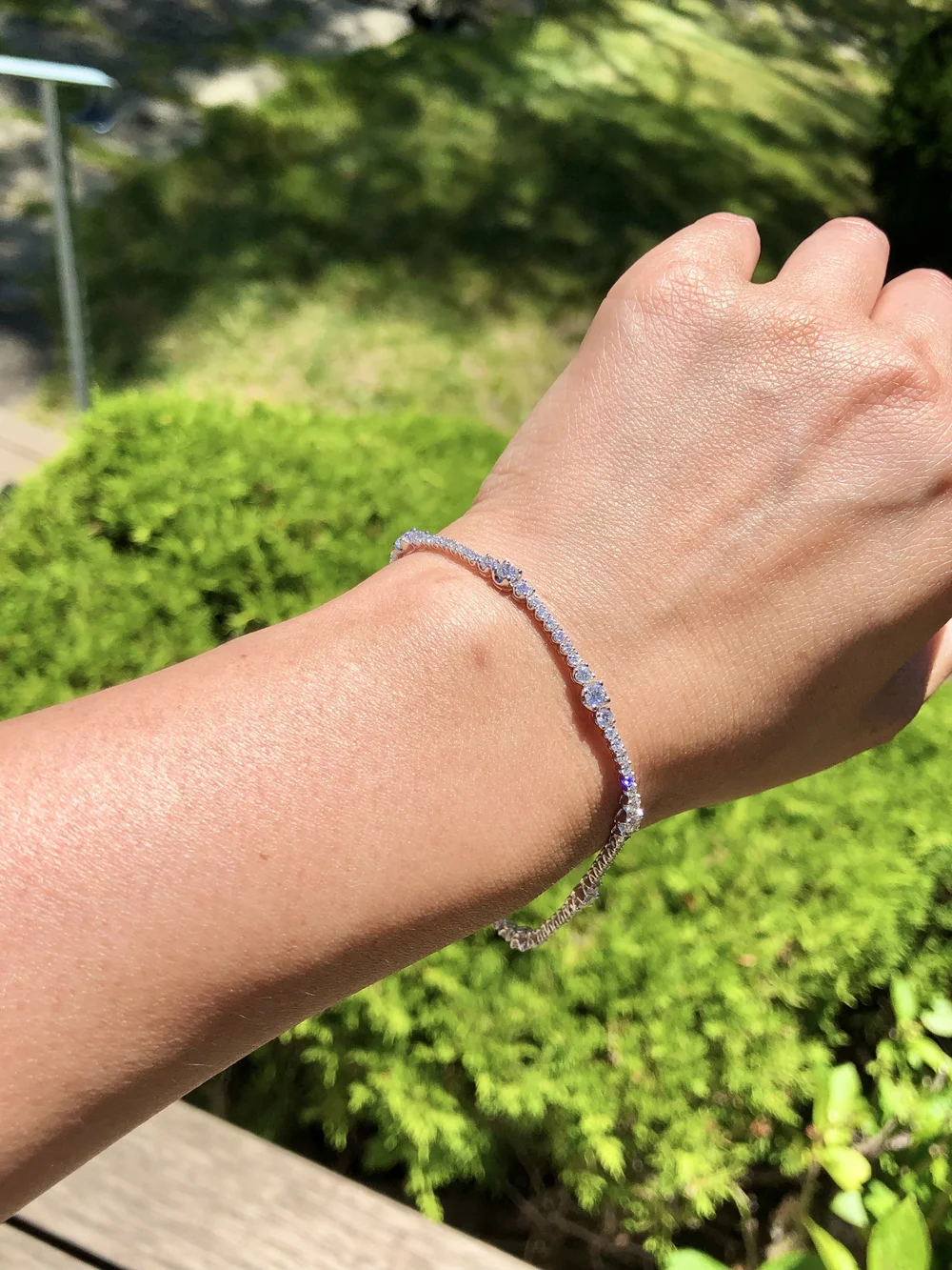 Bracelet Vintage Fossil Femme En Nylon 3 Couleurs - Acier Inoxydable, Zircons, Occasion, 19 Cm