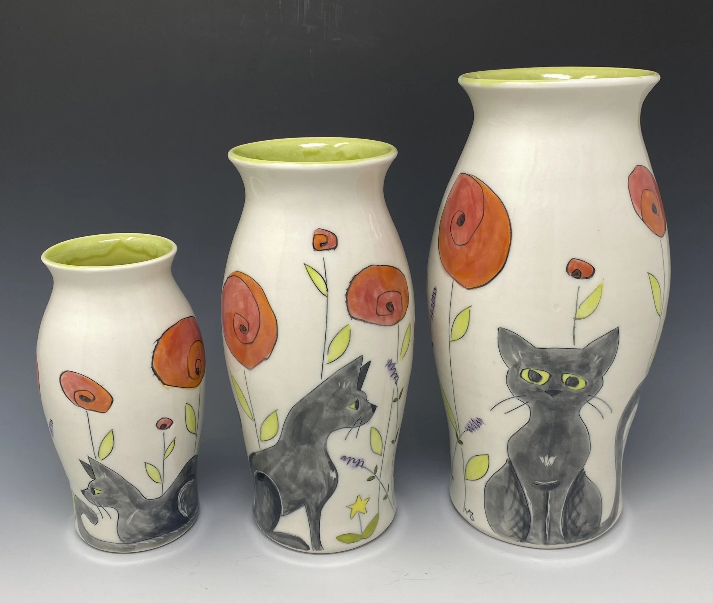 Cat Vases
