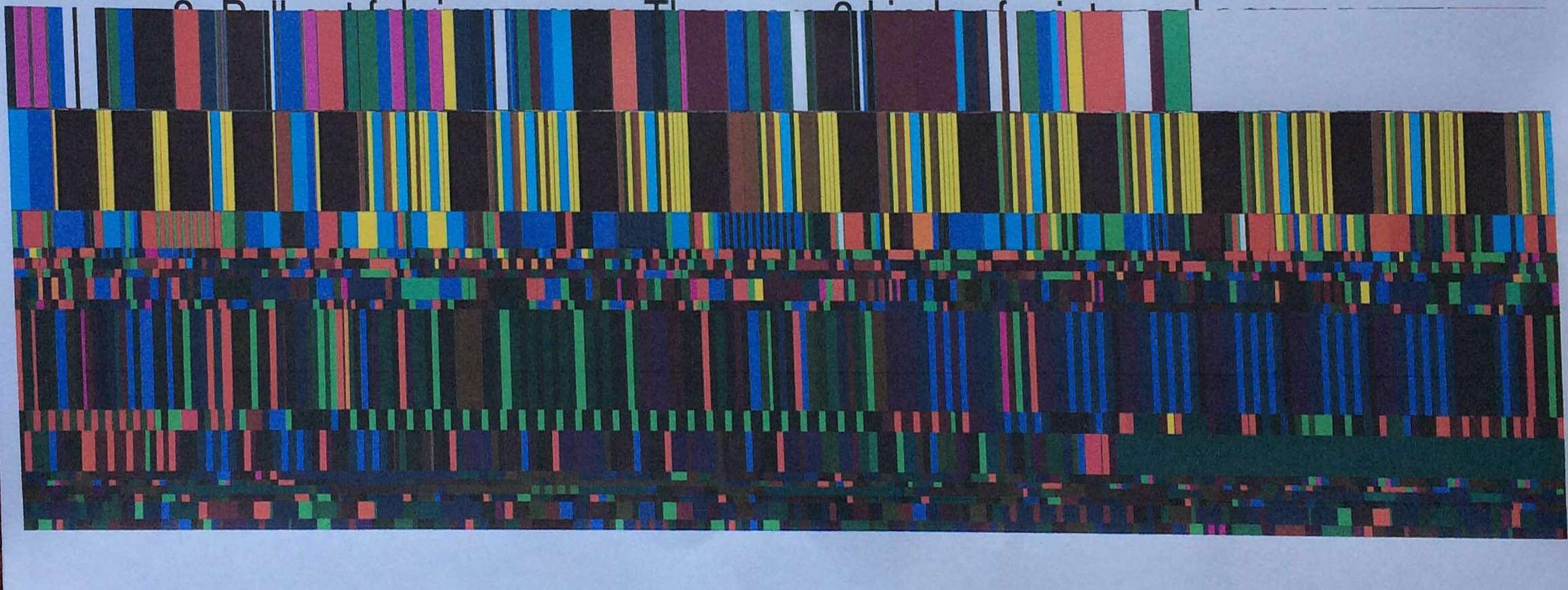Photo of a printer error from my home printer which will lead to a series idea some day