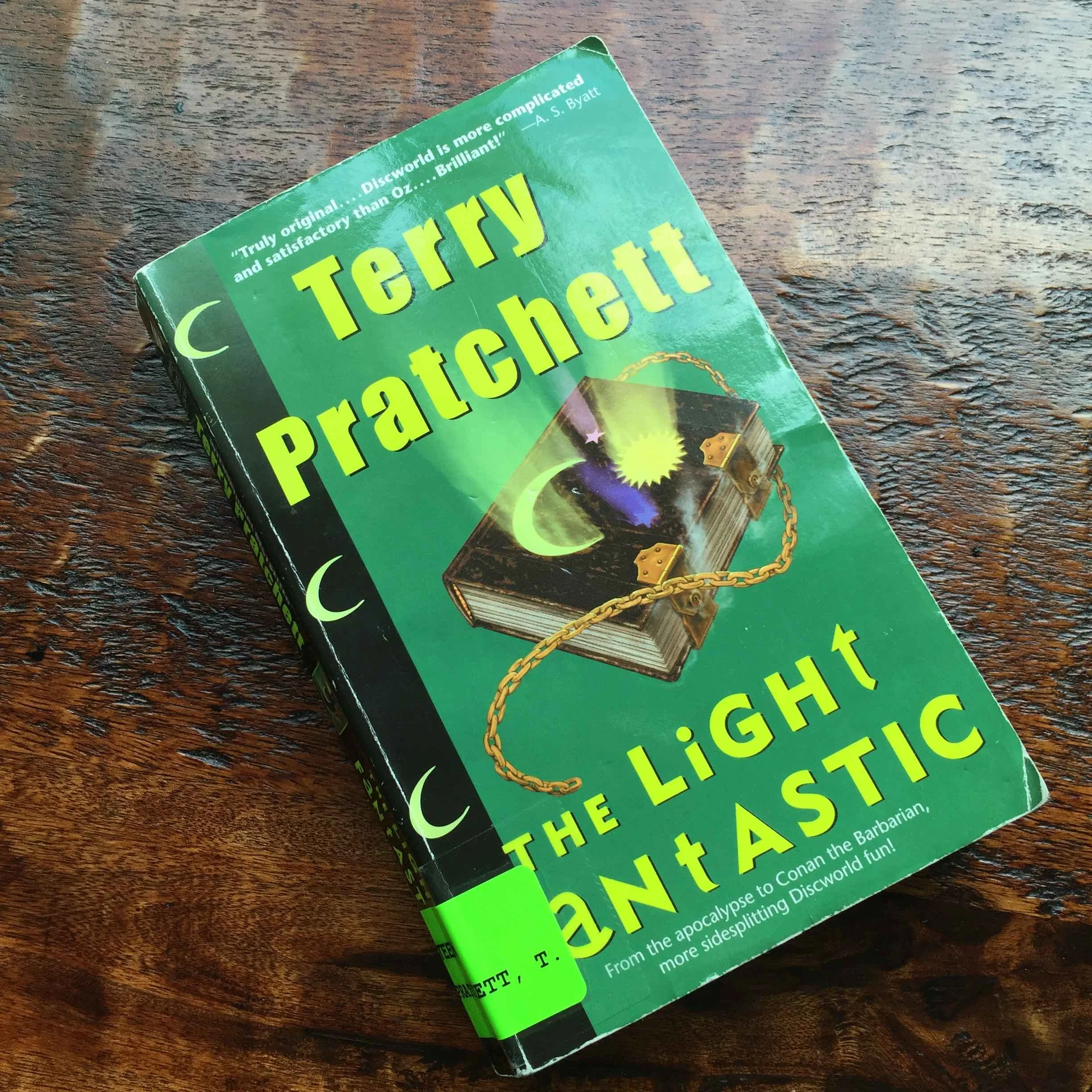 I am currently reading this book, Terry Pratchett's second in the Disc World series.