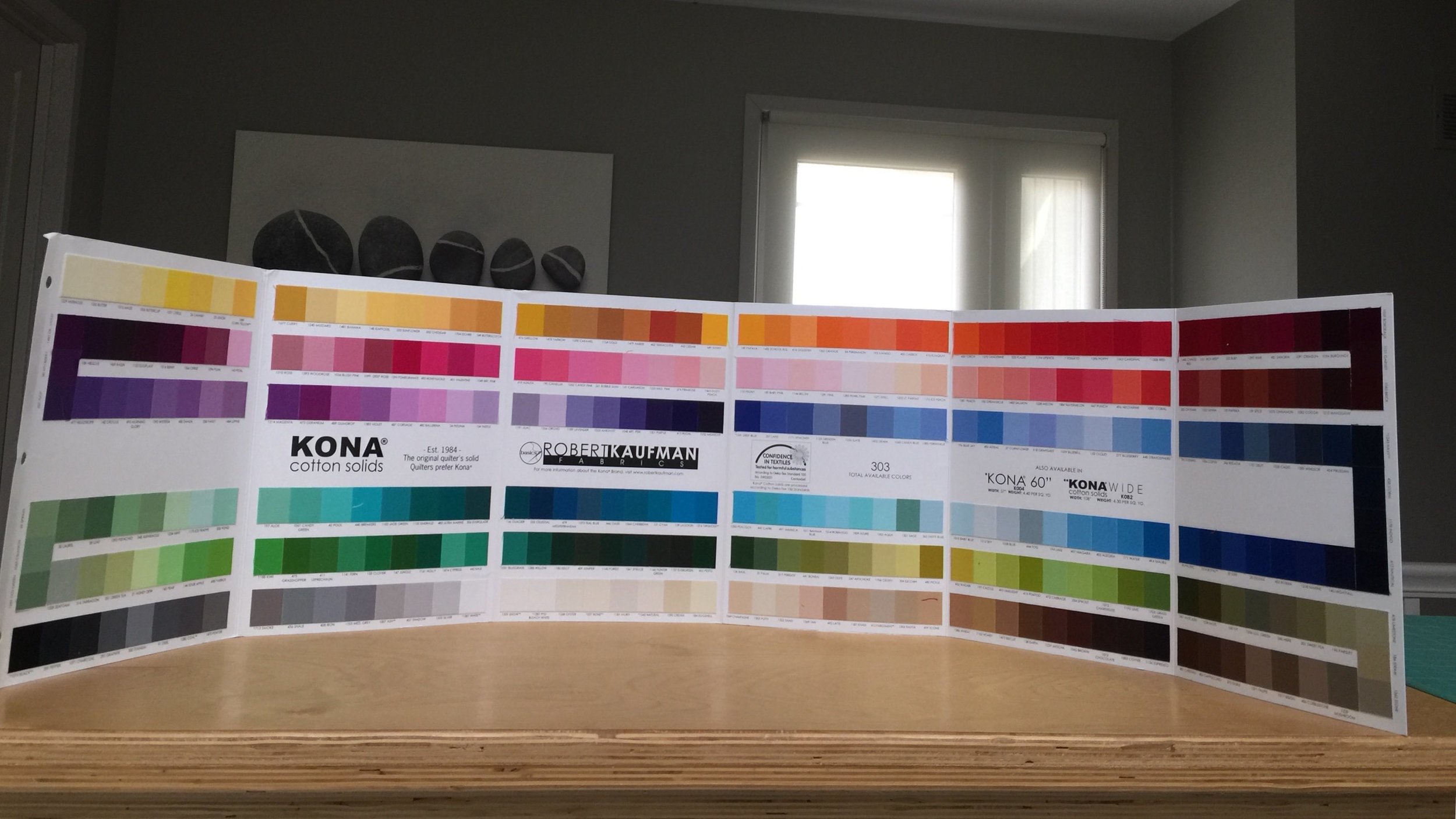 Kona cotton solids color chart