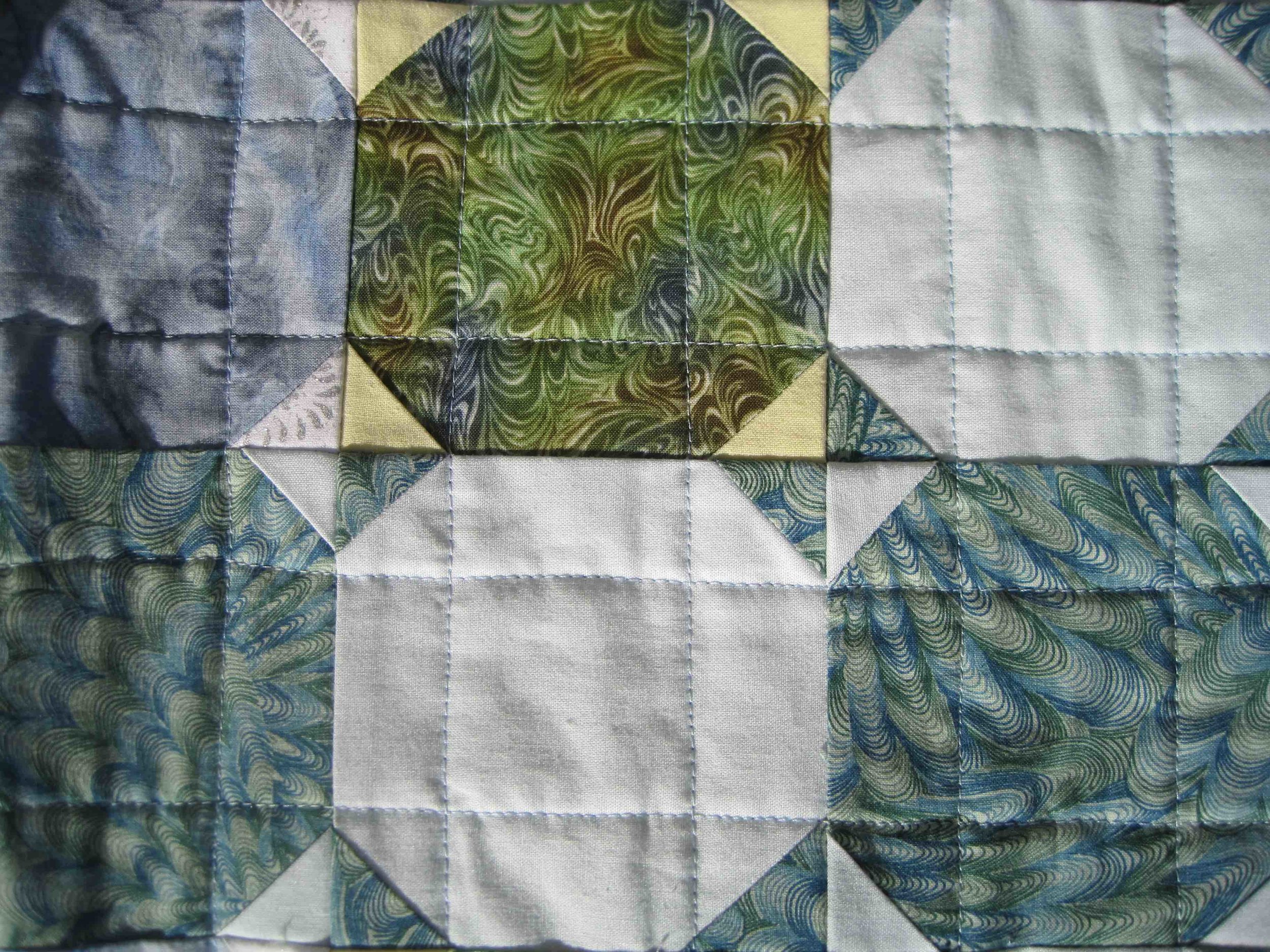My third quilt from the early 2000's using Snowball blocks