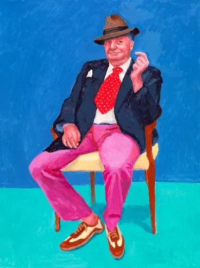 Image: David Hockney, Barry Humphries, 26th, 27th, 28th March 2015 from 82 Portraits and 1 Still-life, 2015, courtesy of the artist, © David Hockney, photo by Richard Schmidt Source: LAMCA