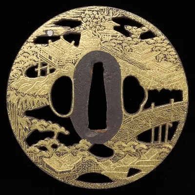Tsuba, Kyoto, late Edo period