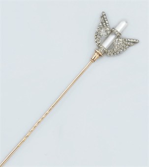 A late 19th century French diamond and rock crystal hatpin Christie’s Sale 5383