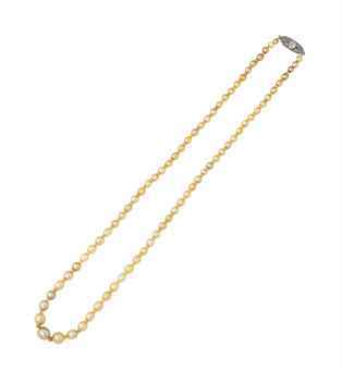A natural pearl necklace. Christie’s Sale 8127