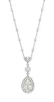 A BELLE ÉPOQUE DIAMOND PENDANT NECKLACE Christie’s Sale 2604