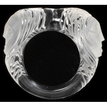 Europe, c. 1900-1950 Carved rock crystal ring. V&A Museum