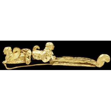 Italy, c. 500 BC Gold Fibula V&A Museum
