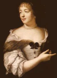 Portrait of Marie de Rabutin-Chantal, Marquise de Sévigné, wearing a ‘Sévigné brooch’. Claude Lefebvre