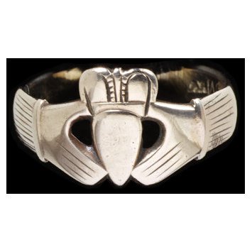 Ireland, c. 1750-1800, Claddagh Ring, engraved gold V&A Museum