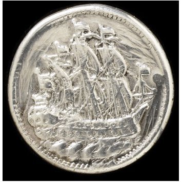 Netherlands, 1787 Button, stamped silver V&A Museum