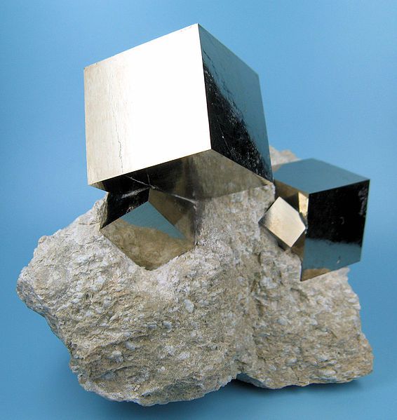 Iron pyrite, used for making marcasite jewelry