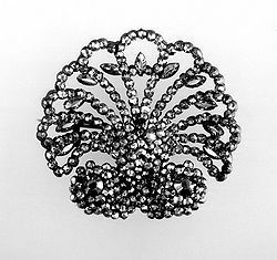 Scallop Shaped Cut-Steel Brooch. © The Trustees of the British Museum.