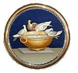 Doves of Pliny micro-mosaic, attributed to Giacomo Raffaelli , circa 1770