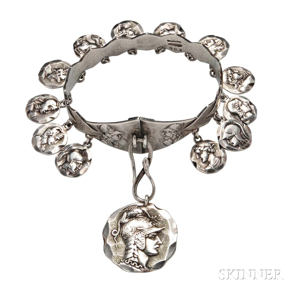 Sterling Silver Bracelet, George W. Shiebler & Co,. Skinner Auctions. 