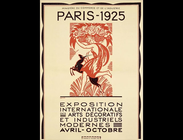 Words found in an exhibition catalog read, ‘France owes it to herself to prove to the world that her artists, craftsmen and manufacturers have not lost their innovative ingenuity, the quality of balance and logic, especially allied to gifts of grace and fantasy, that have earned her, in the past, a universal sovereignty surer and more durable than that which flows from the power of arms.’