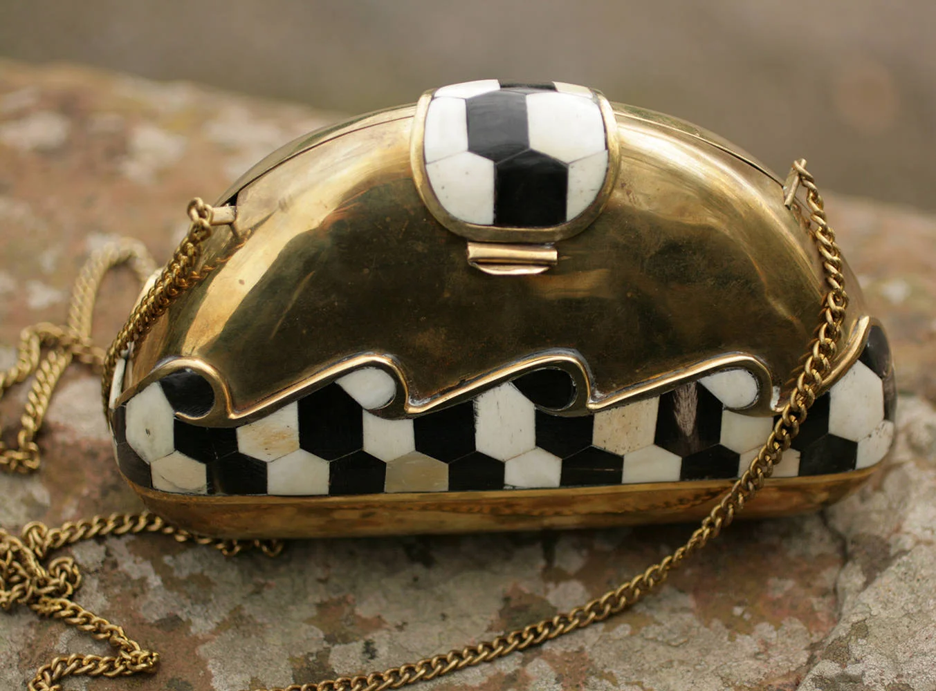 Art Deco Brass Clutch Bag