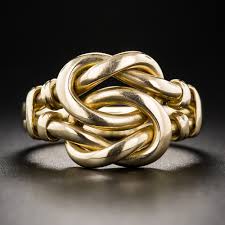 Victorian Lover's Knot Ring. Lang's Antiques. 