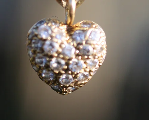 Cartier Diamond Pave Heart Pendant. Elder & Bloom The diamond pave puffy heart by Cartier is an iconic design. 