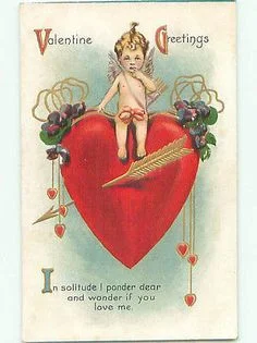 Heart pierced with cupid's arrow