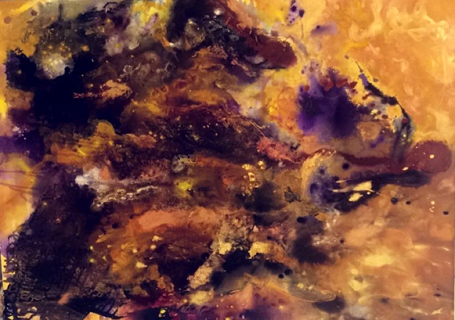   Rust, &nbsp;2016, liquid acrylic on canvas, 36" x 48" 