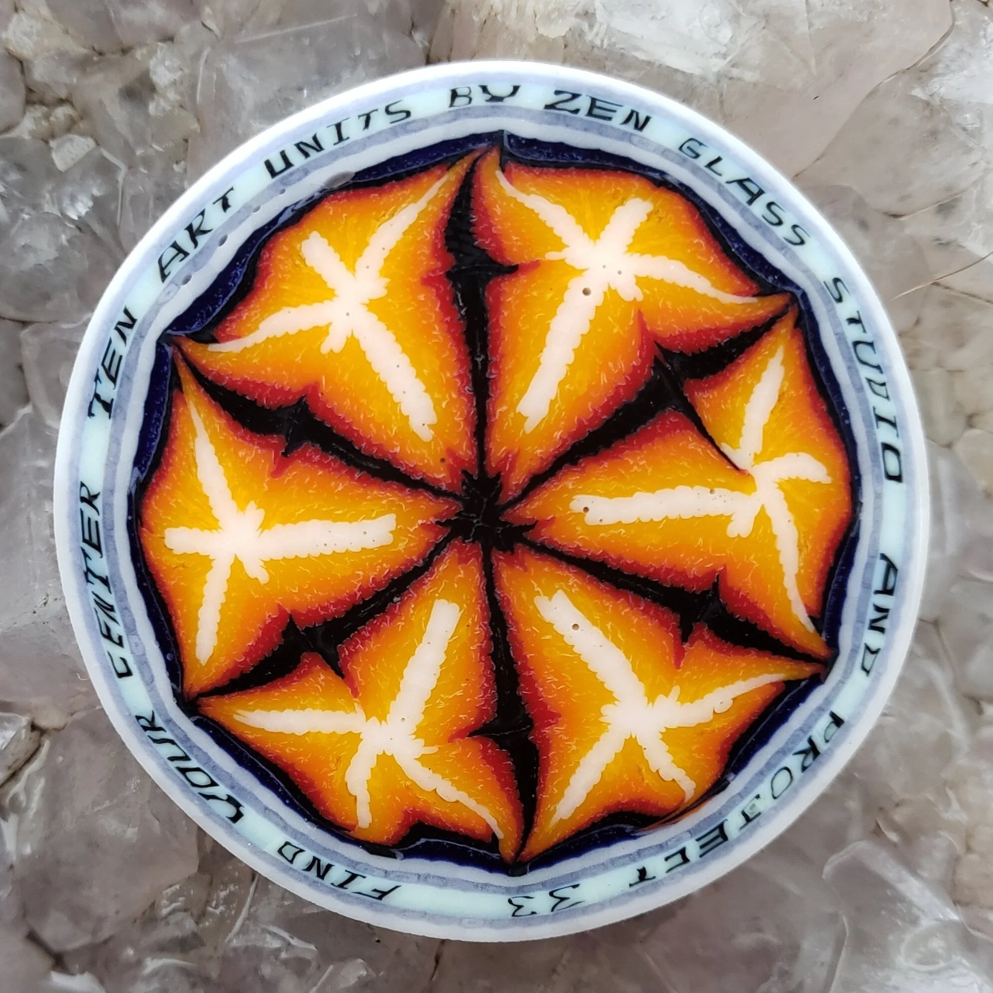 Find Your Center Ten Art Units by Zen Glass Studio and A Star Ship in Every Garage