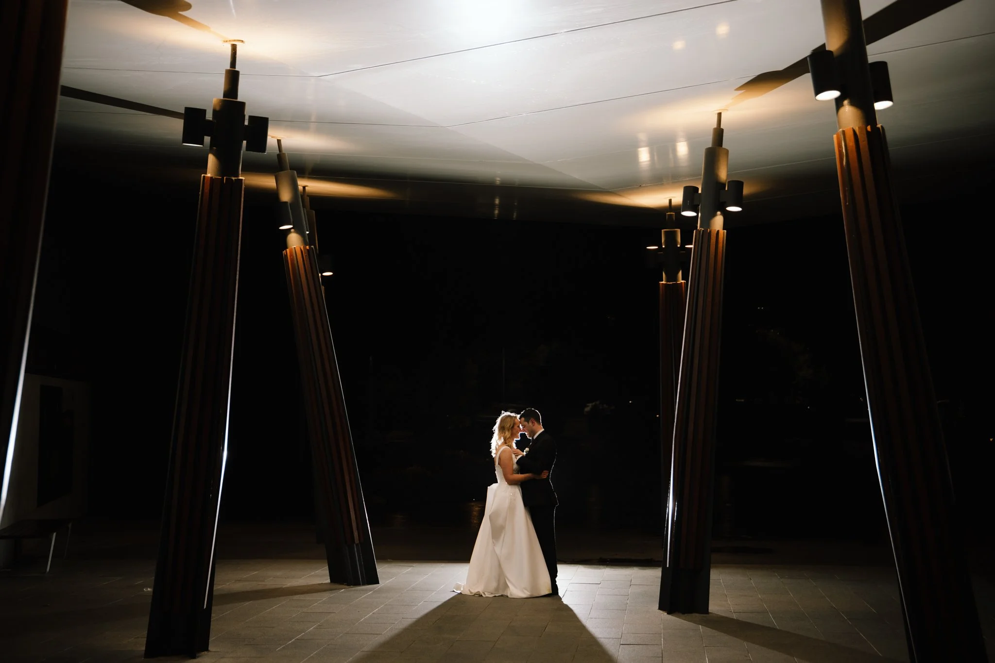 Photograph of Bride and Groom at Ambrose Estate 