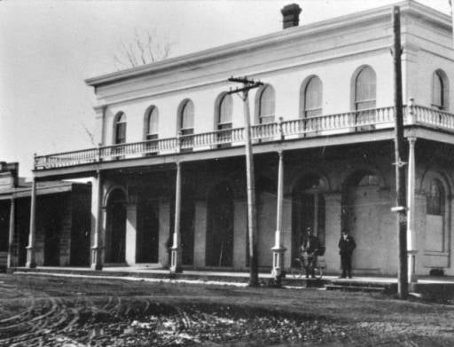 Bidwell General Store, where the 2nd floor housed the masonic lodge (1861-1871).