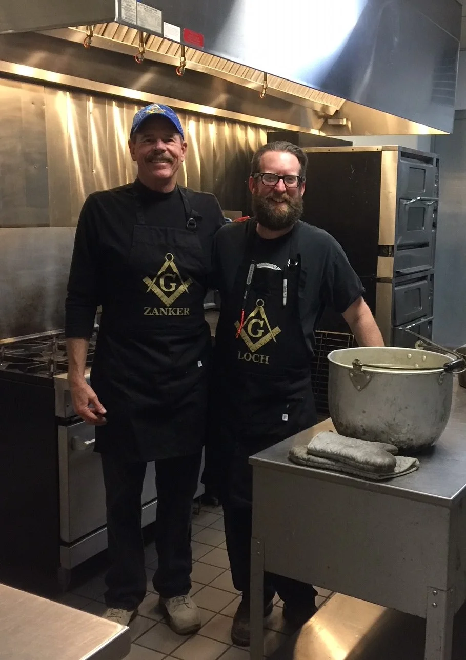 The REAL turkeys in the kitchen.