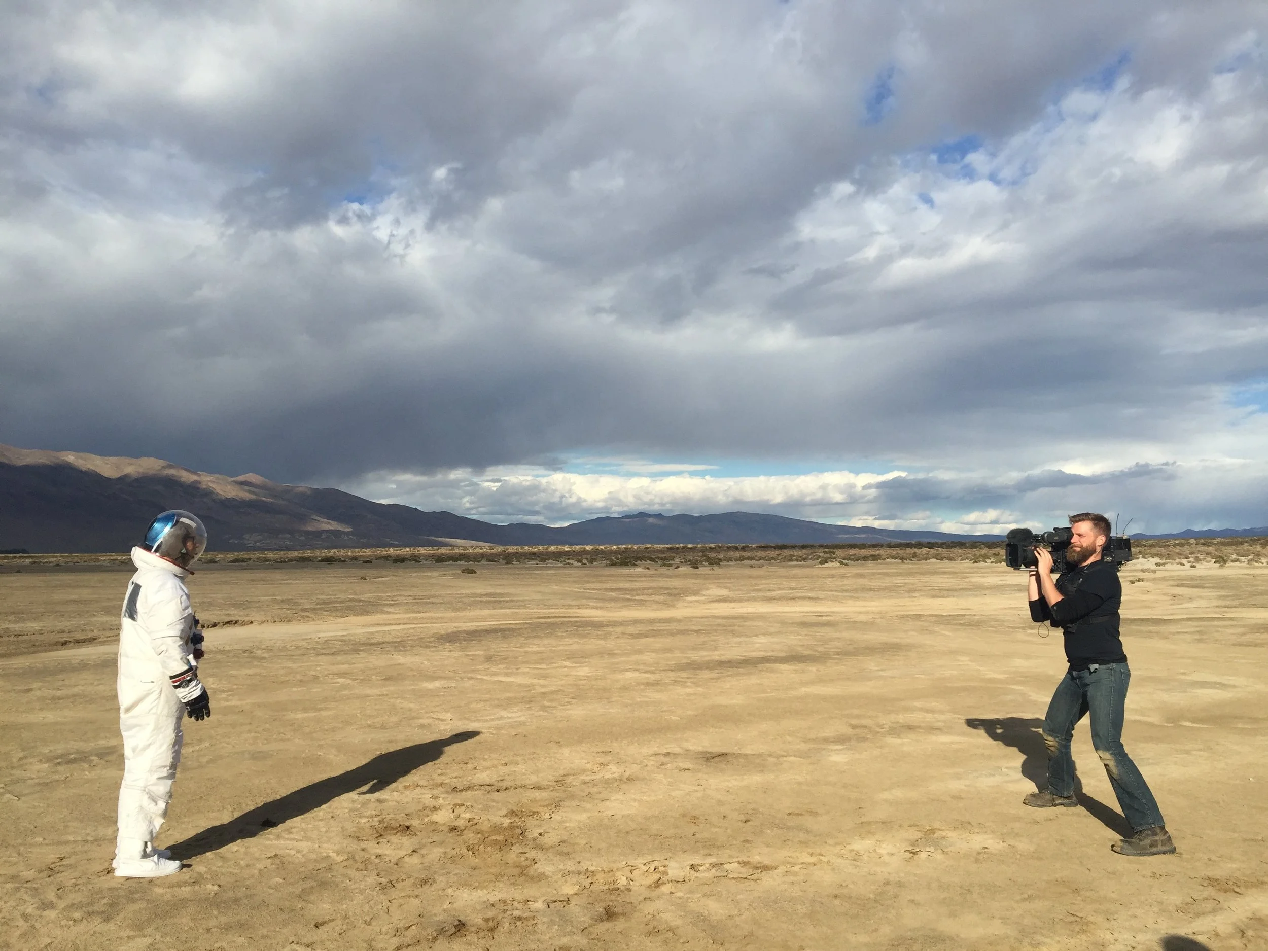 ADAM SAVAGE OUT STANDING IN HIS FIELD