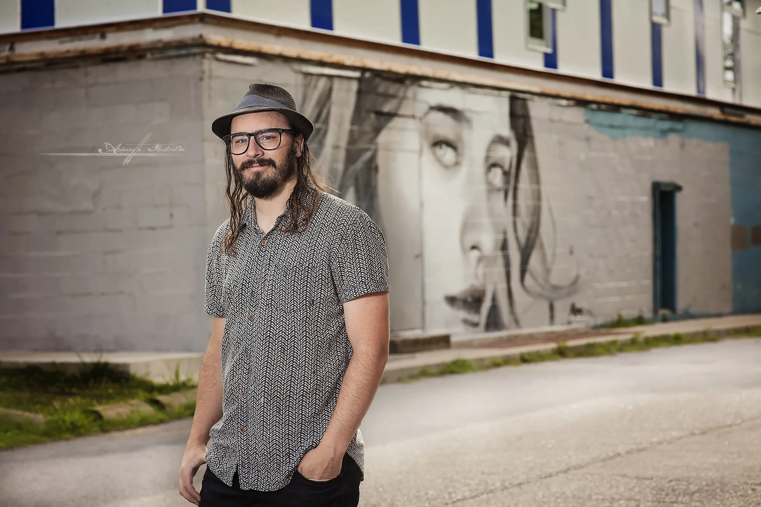 Rone | Nashville Packing Plant Mural 2014 | Portrait by Anjeanette Photography